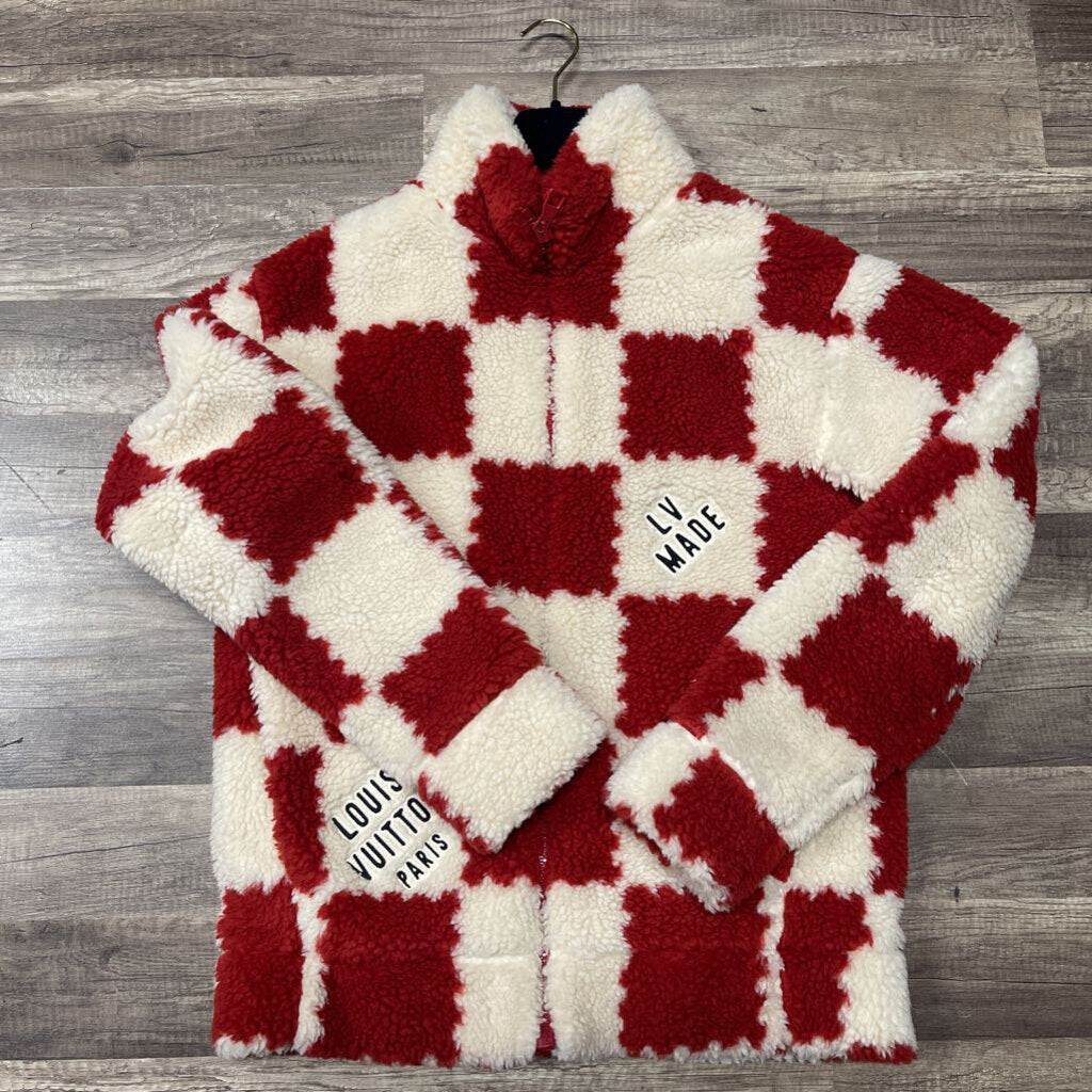 Louis Vuitton Damier White Red Sweater