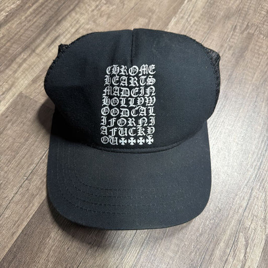 Chrome hearts made in hollywood fuck you trucker