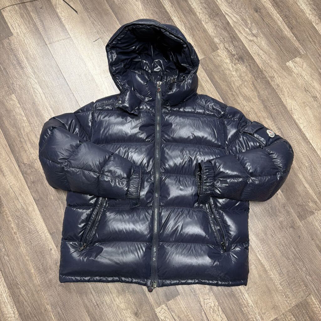 Moncler Ecrins Coat Navy Blue
