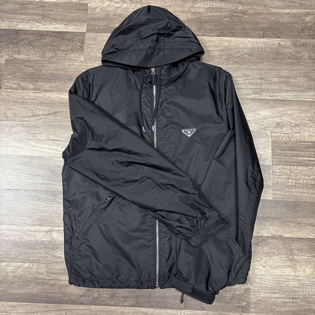 Prada Re-Nylon Hoodie Black