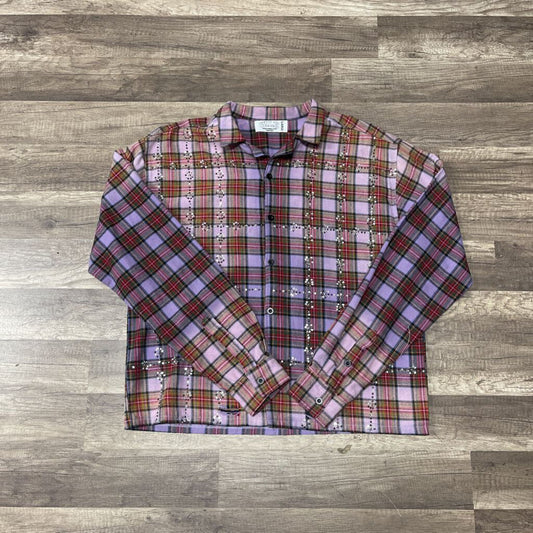 Vale Forever Purple Haze rhinestone flannel