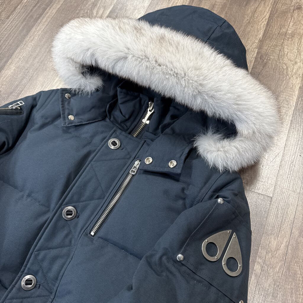 Moose Knuckles 3Q Coat navy white fur