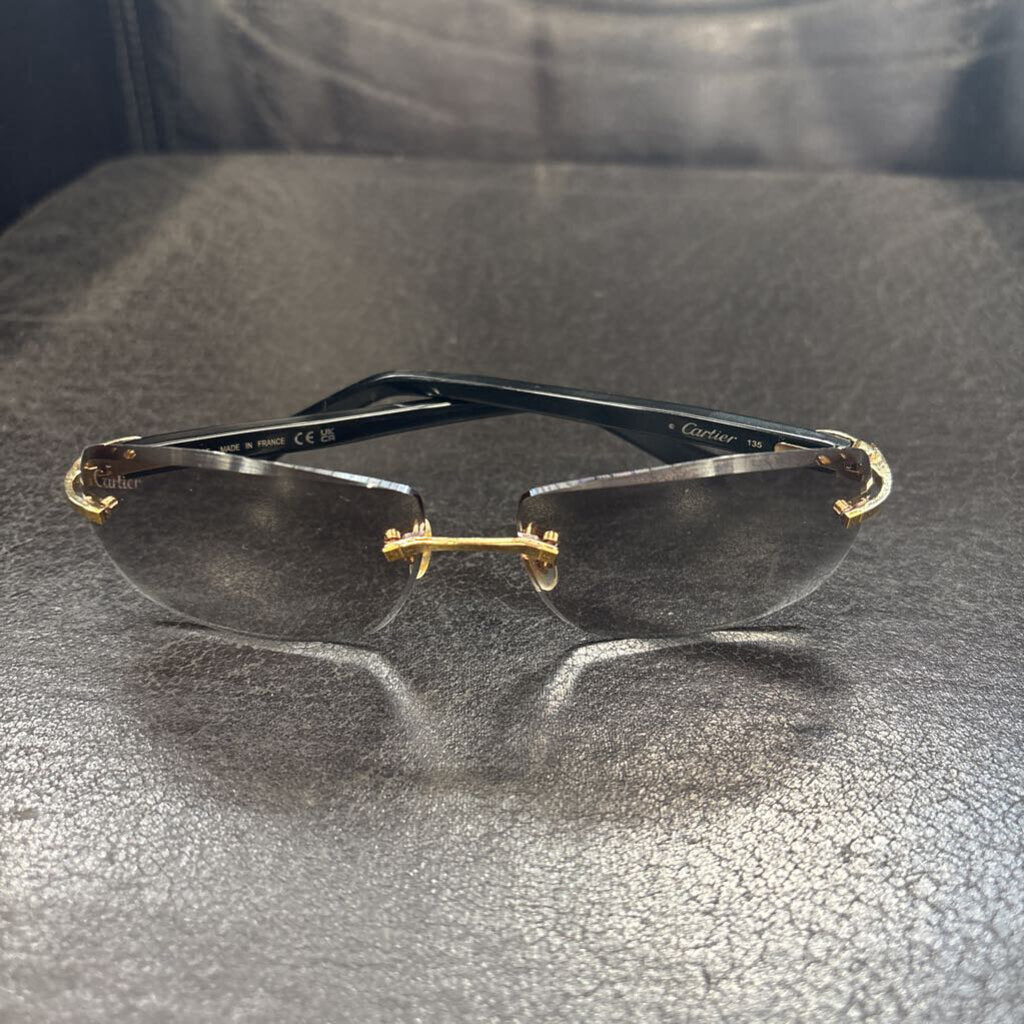 Cartier Eyeglasses Black and gold