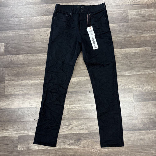 Purple Jean Solid Black