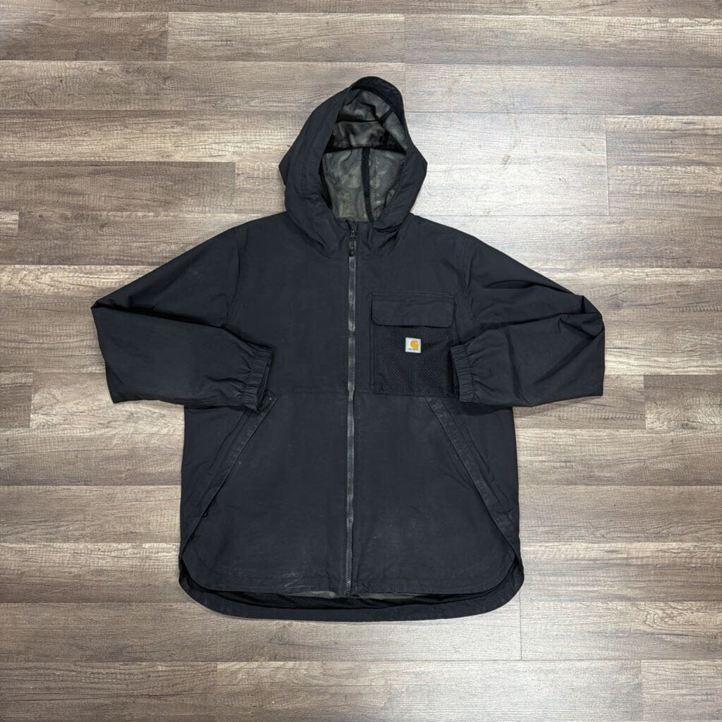 Carhartt Black Windbreaker Hoodie