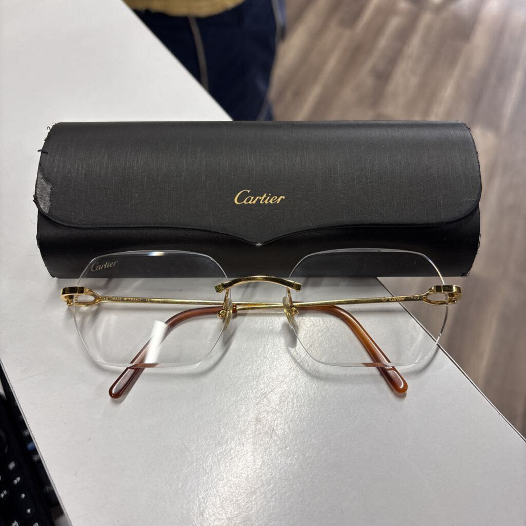 Cartier Rimless Gold Frame