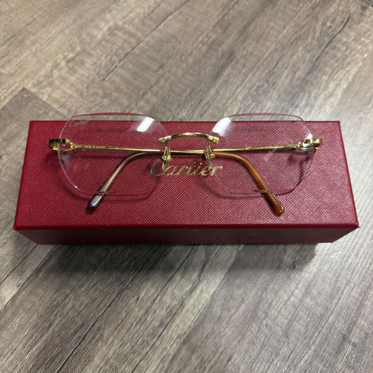 Cartier Rimless Gold Frame