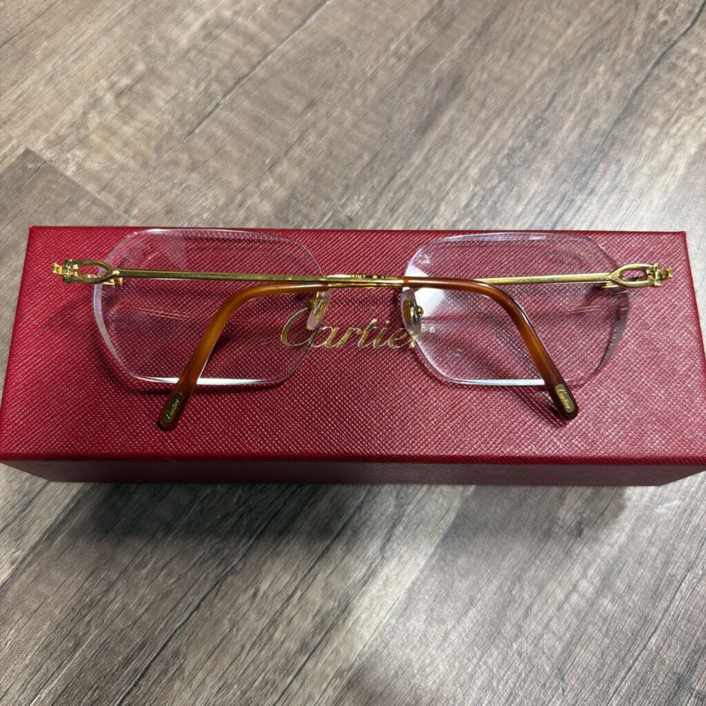 Cartier Rimless Gold Frame