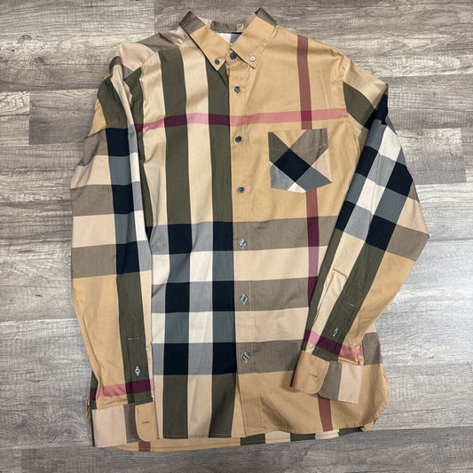 Burberry Plaid L/S Babyshower Shirt Brown