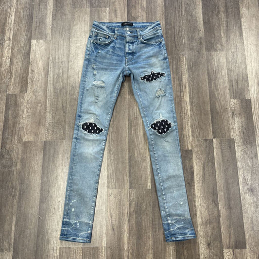 Amiri Jeans Blue Playboy Patch