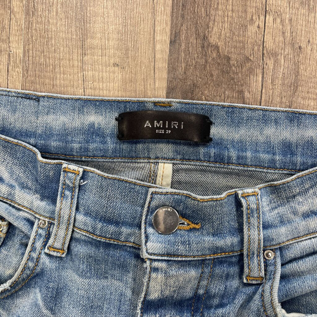 Amiri Jeans Blue Playboy Patch