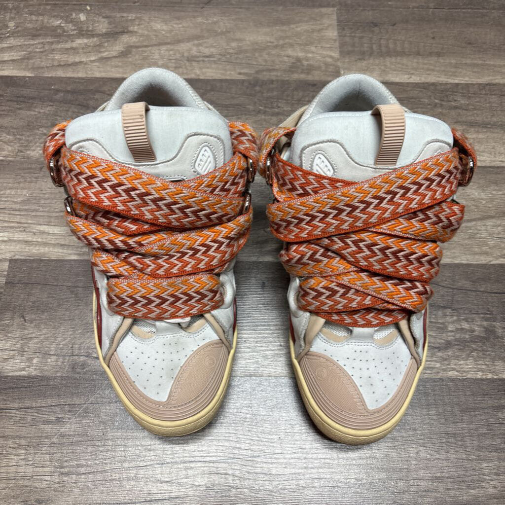Lanvin Curb Sneaker White Orange