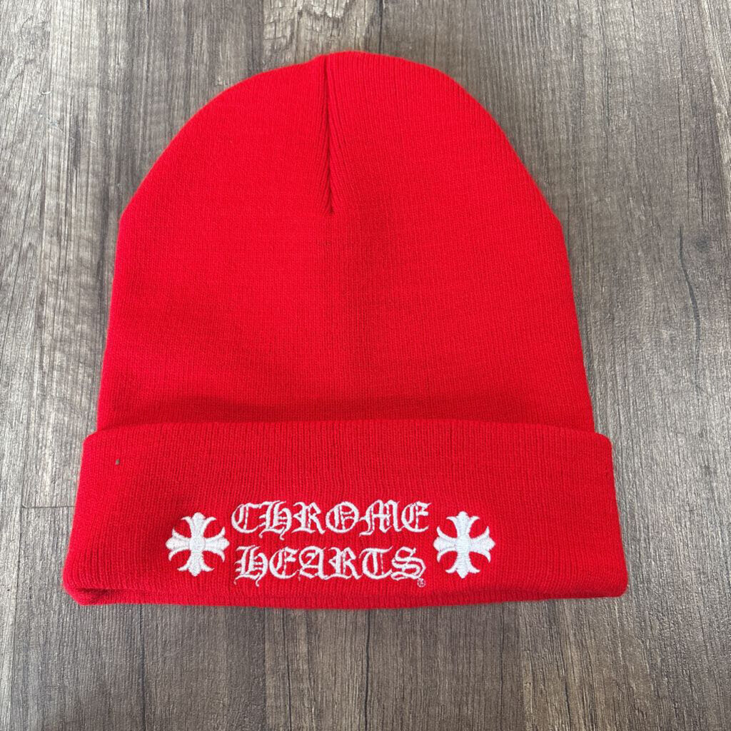 Chrome hearts beanie red