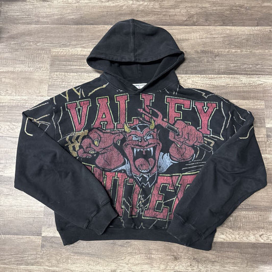 valley mascot pullover hoodie