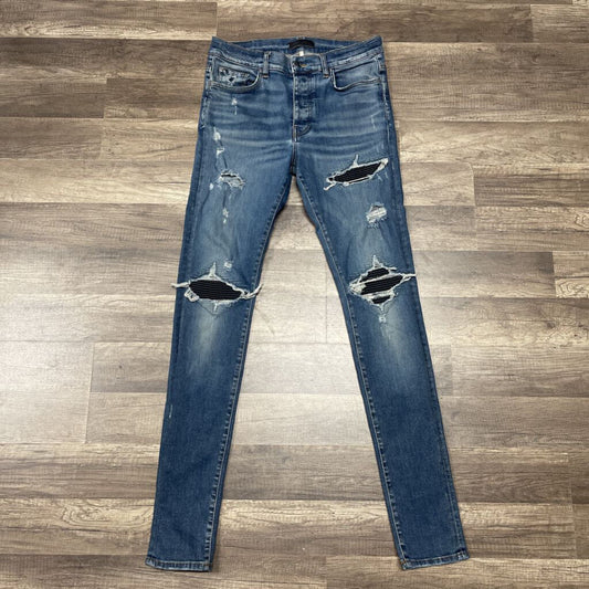 Amiri Jeans MX1 Blue/Black Patch