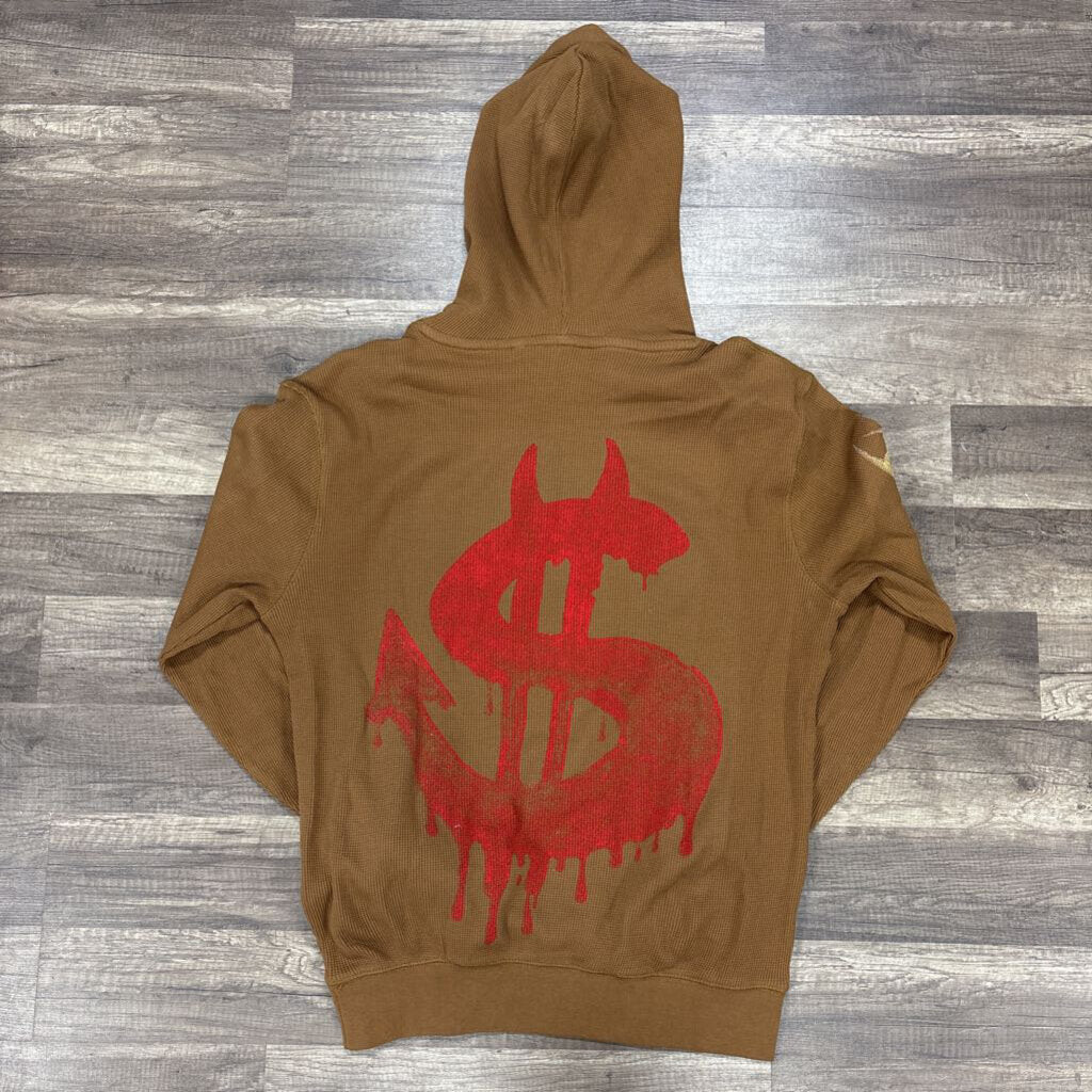 Saints Thermal Hoodie Brown