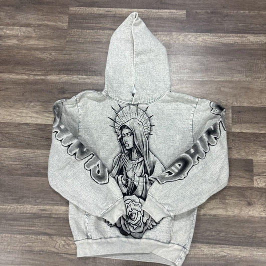 Saints Virgin Mary Hoodie Grey