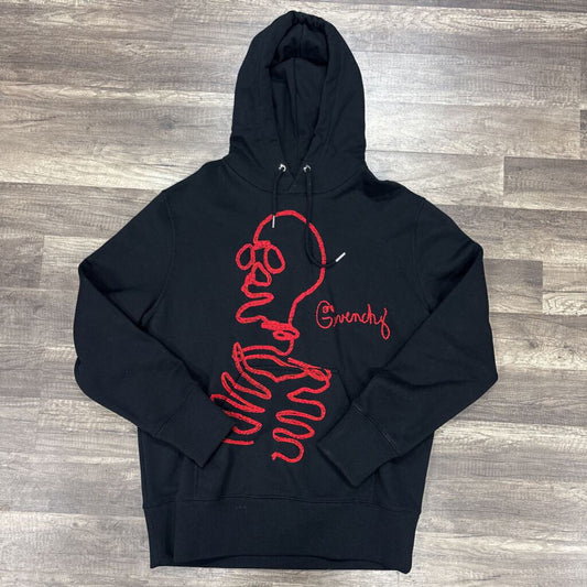 Givenchy Red Stitch Hoodie
