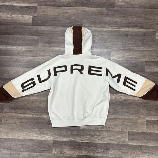 Supreme Hoodie Brown Logo