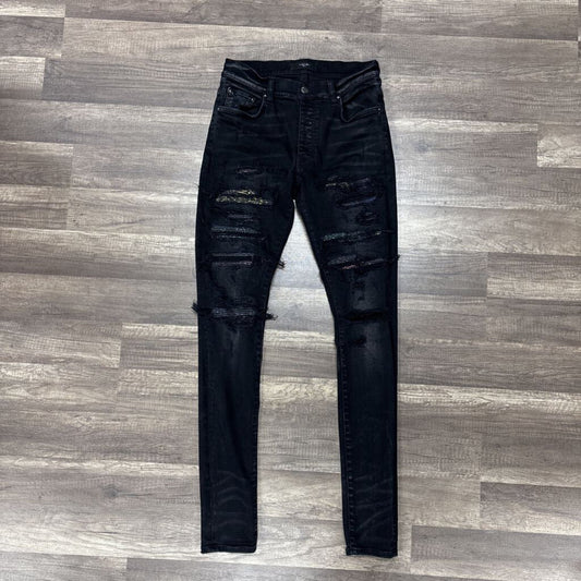 Amiri Jean Black Tye Dye Patch