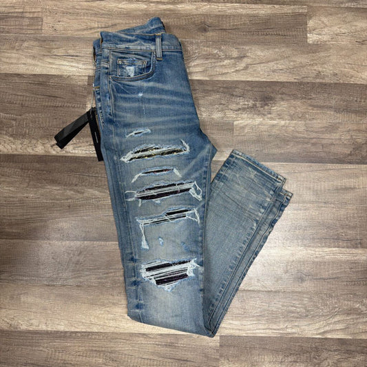 Amiri Jean Multicolor Black Bandana Patch