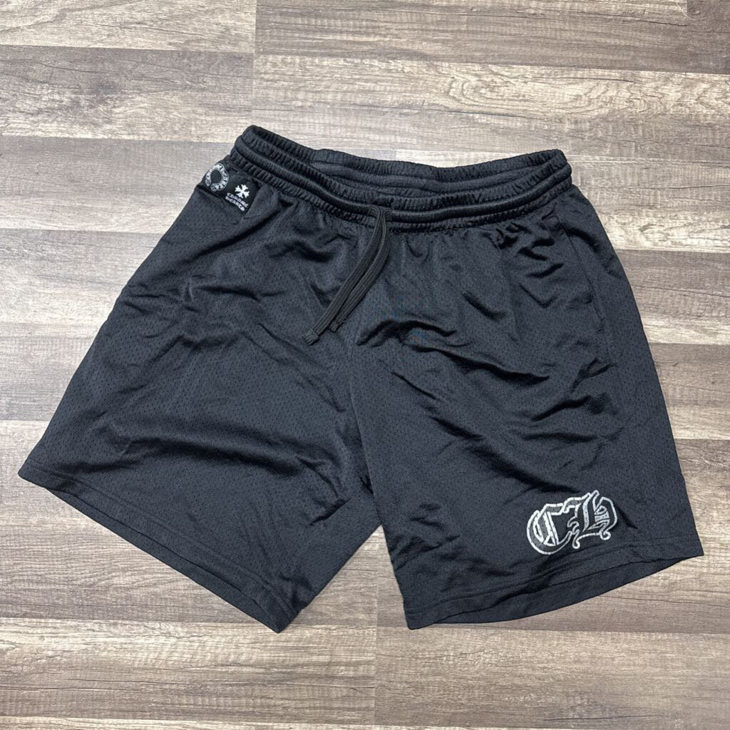 Chrome Hearts mesh varsity shorts black
