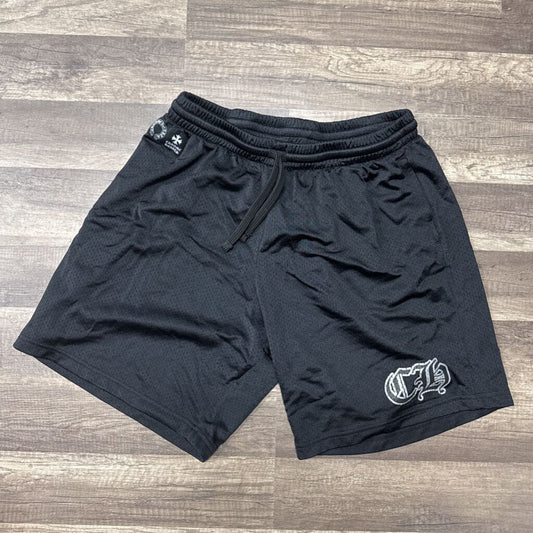 Chrome Hearts mesh varsity shorts black