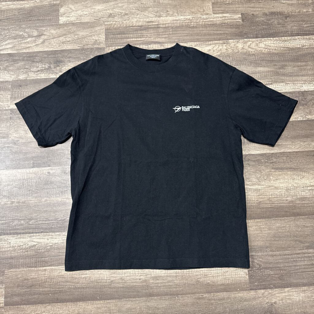 Balenciaga Paris corporate shirt black