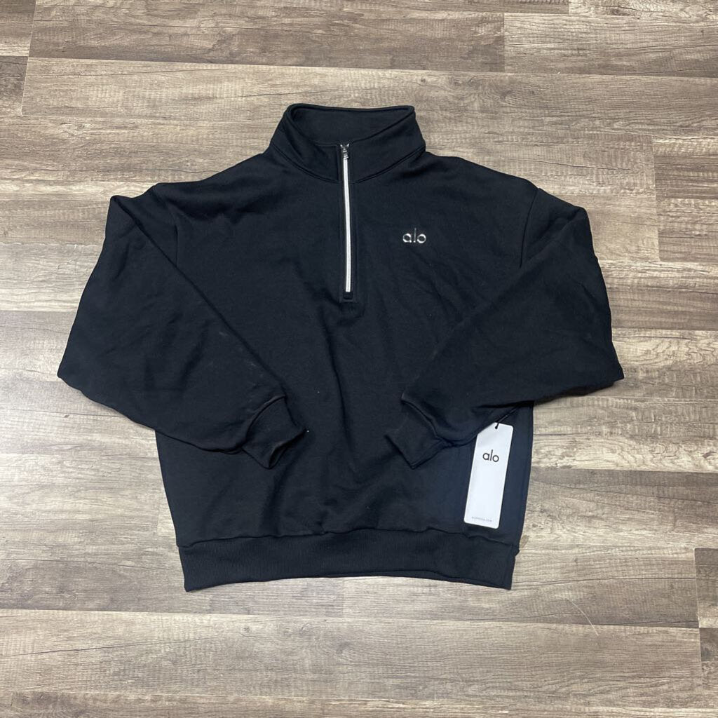 Alo Quarter Zip Black