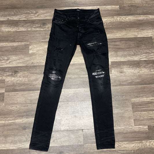 Amiri Mx1 Jeans Black/White Bandana Patch