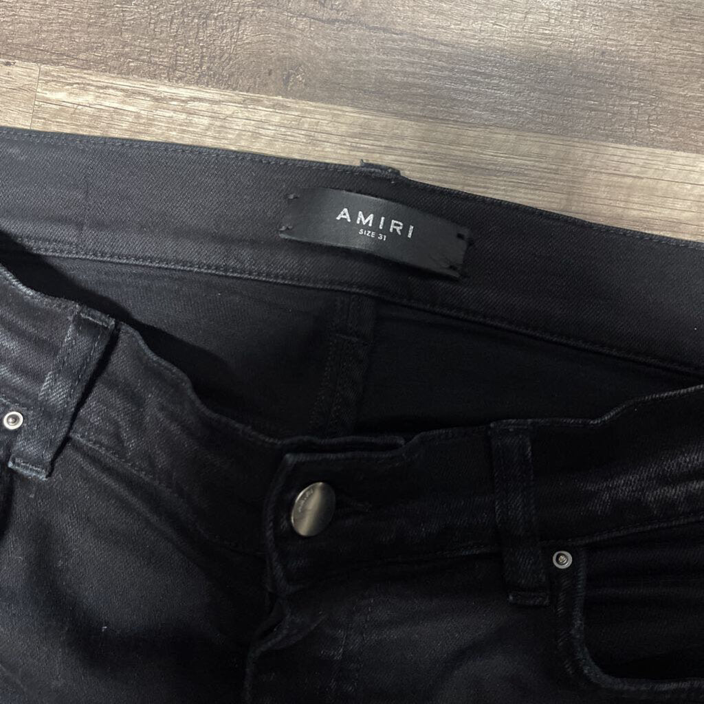 Amiri Mx1 Jeans Black/White Bandana Patch