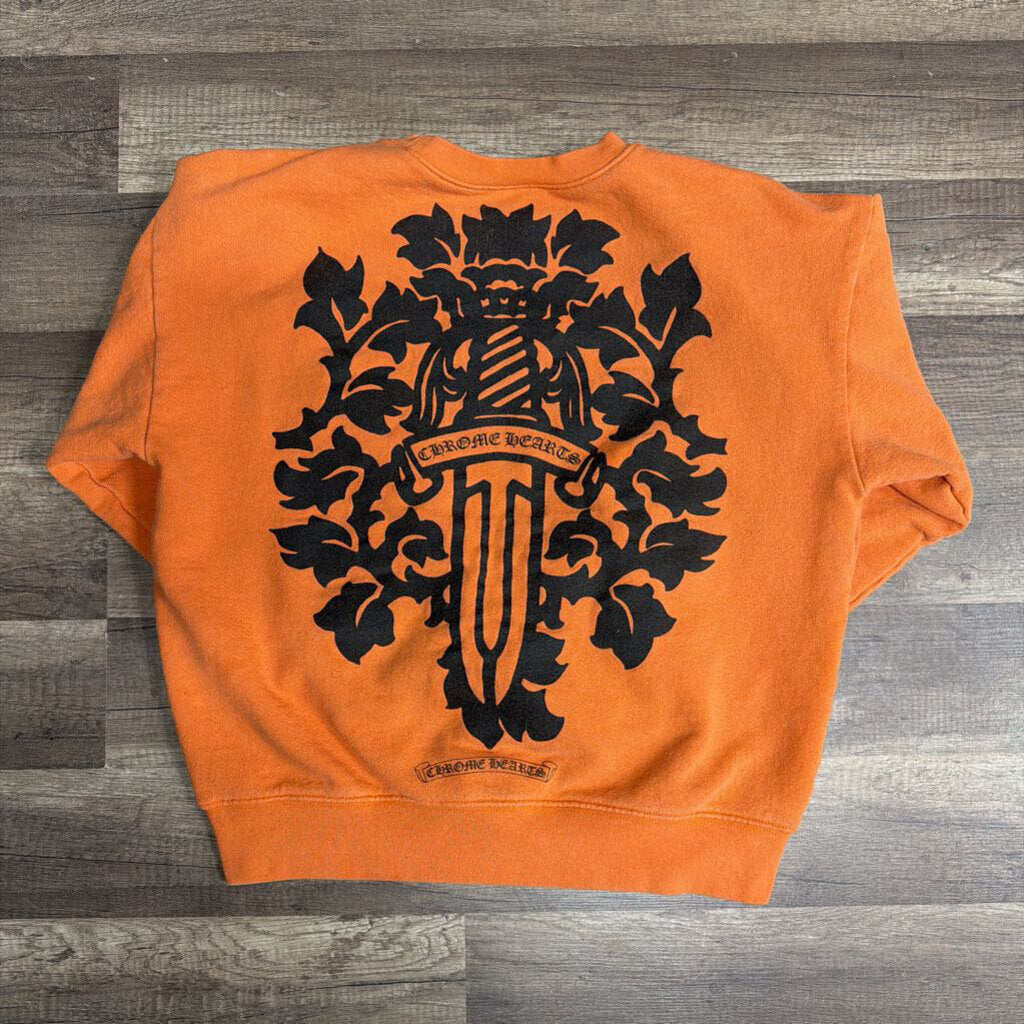 Chrome Hearts Orange Dagger Sweatshirt