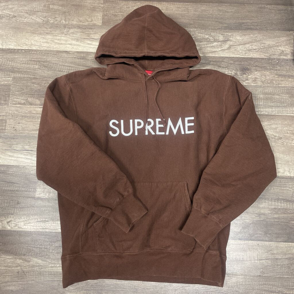 Supreme Hoodie Brown