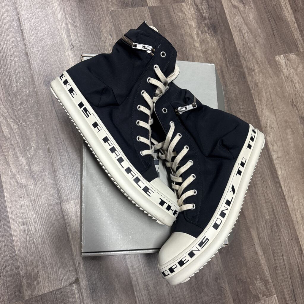 Rick owens DRKSHDW hi black cargo