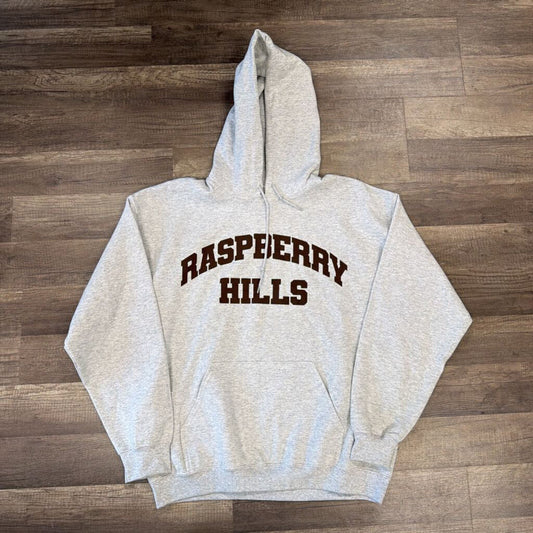 Raspberry Hills Grey Brown Hoodie