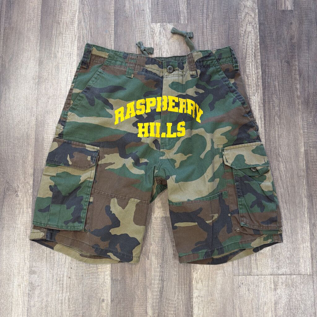 Raspberry Hills Camo Shorts