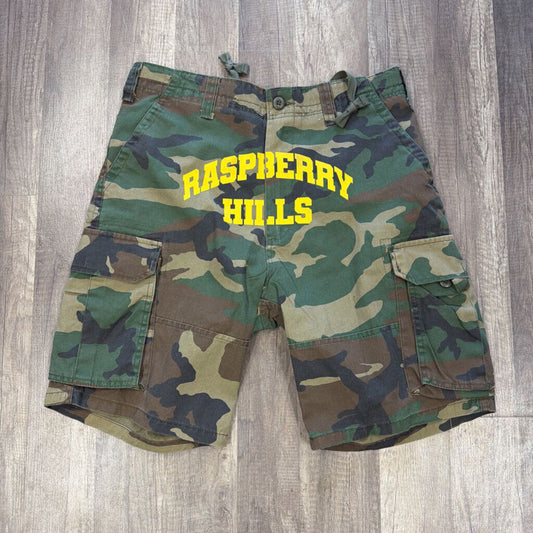Raspberry Hills Camo Shorts