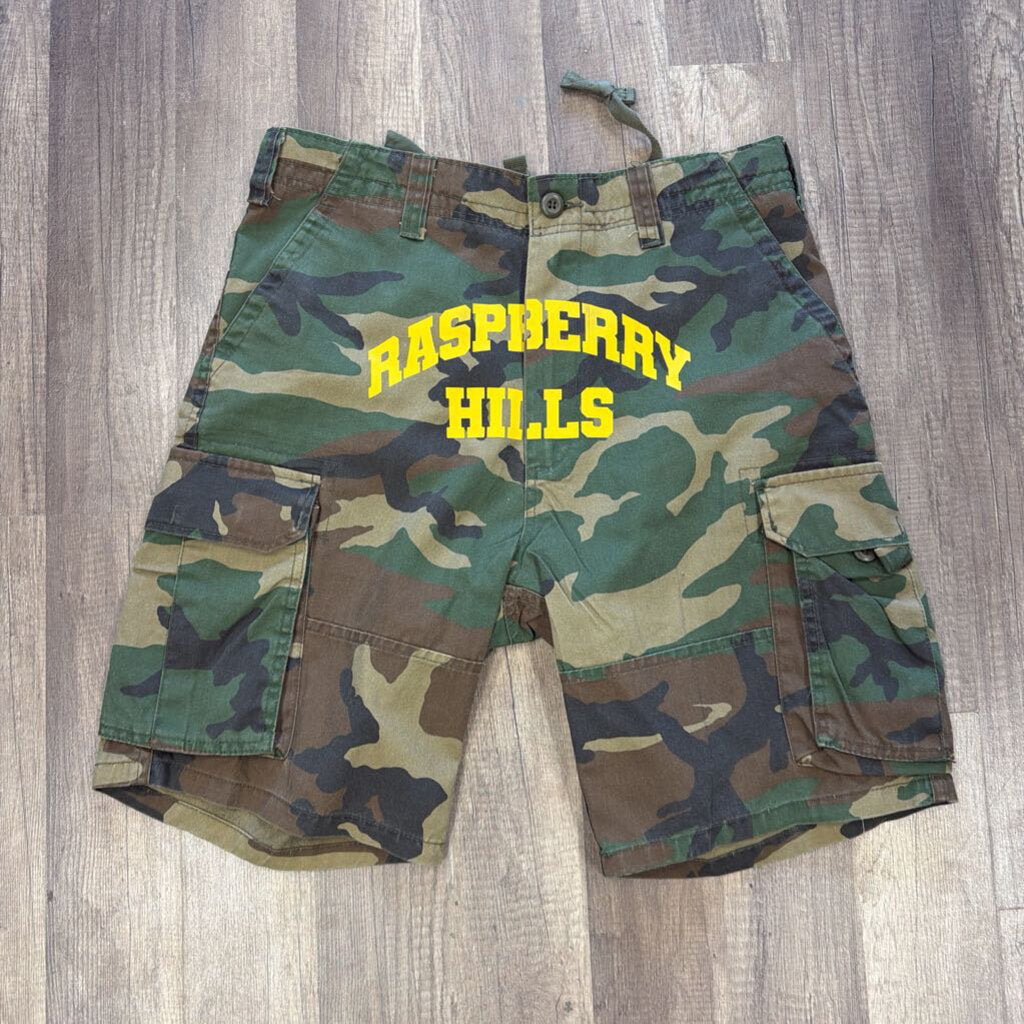 Raspberry Hills Camo Shorts