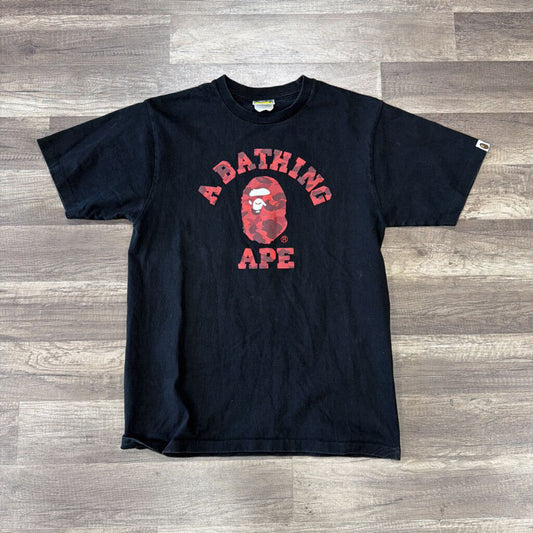 Bape shirt black red camo