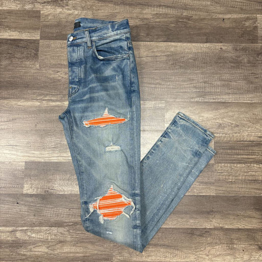 Amiri Jean Orange Patch Mx1