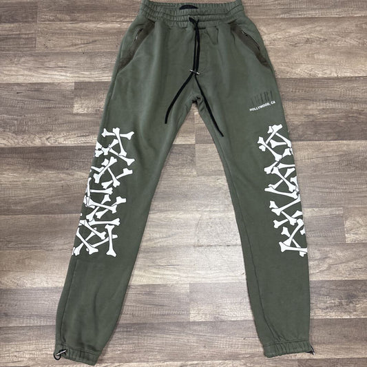 Amiri cross bone olive sweatpants