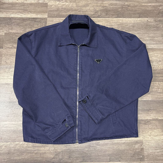 Prada Denim Navy Zip Up