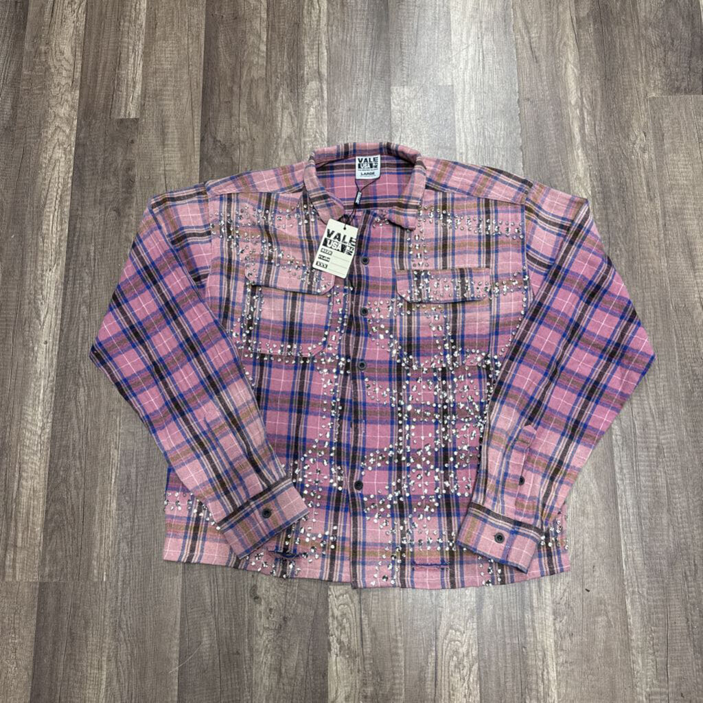 Vale Flannel Pink and Blue
