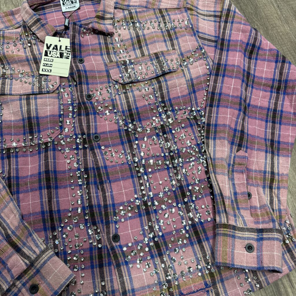 Vale Flannel Pink and Blue