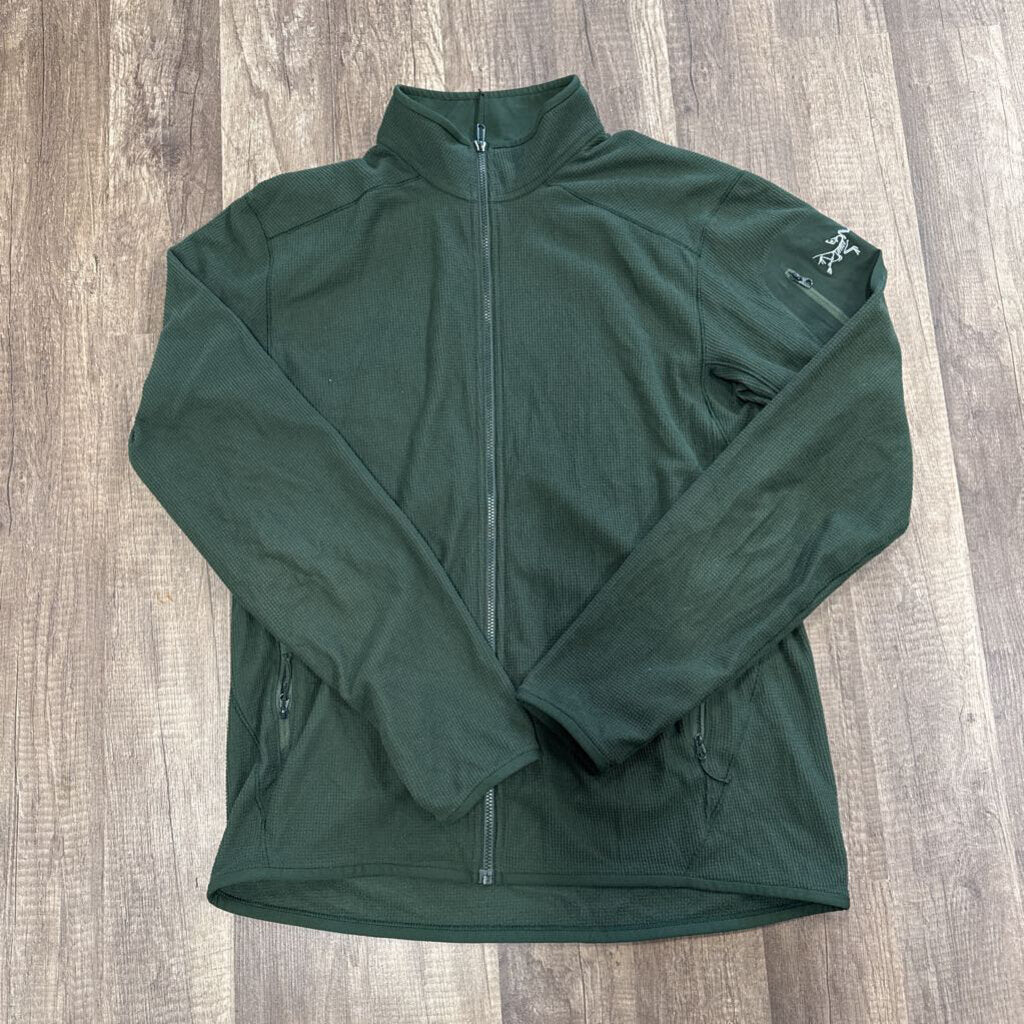 Arcteryx Base Layer Green Zipup
