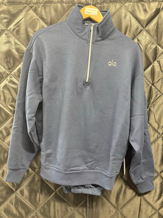 Alo Quater Zip Set Navy
