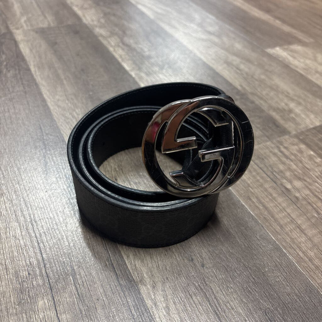 Gucci Belt Black Logo Monogram