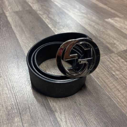 Gucci Belt Black Logo Monogram