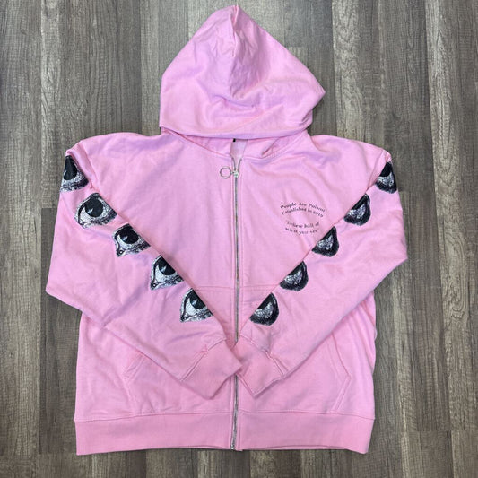 People are poisoned zip up thermal Pink