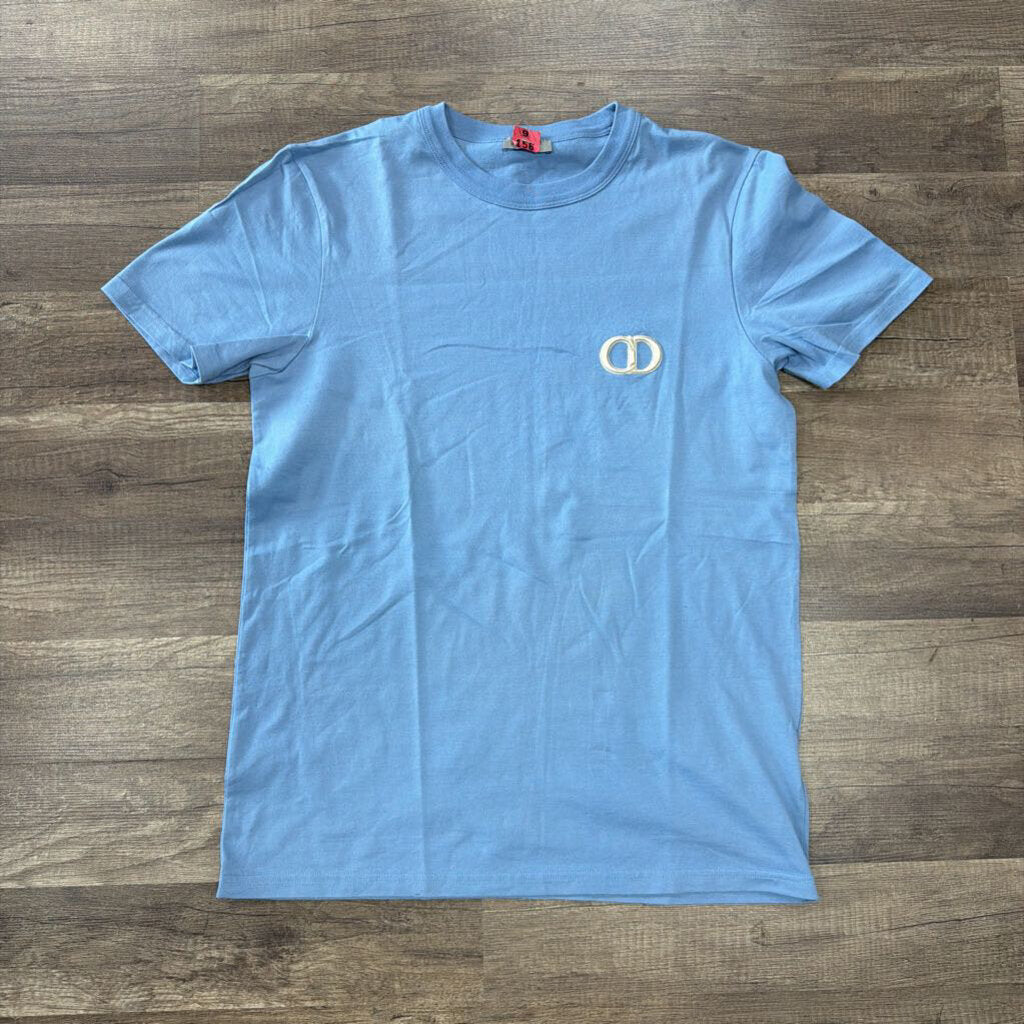 Dior CD logo shirt light blue